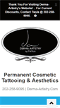 Mobile Screenshot of derma-artistry.com